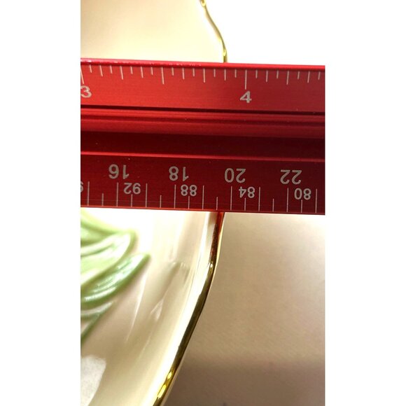 Lenox Floral Porcelain Dish Raised Butterfly Gold rim Trinket Candy Bowl Holiday - Picture 4 of 6